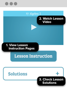 Algebra 2 Legacy Edition Mobile Logged In Sample Image