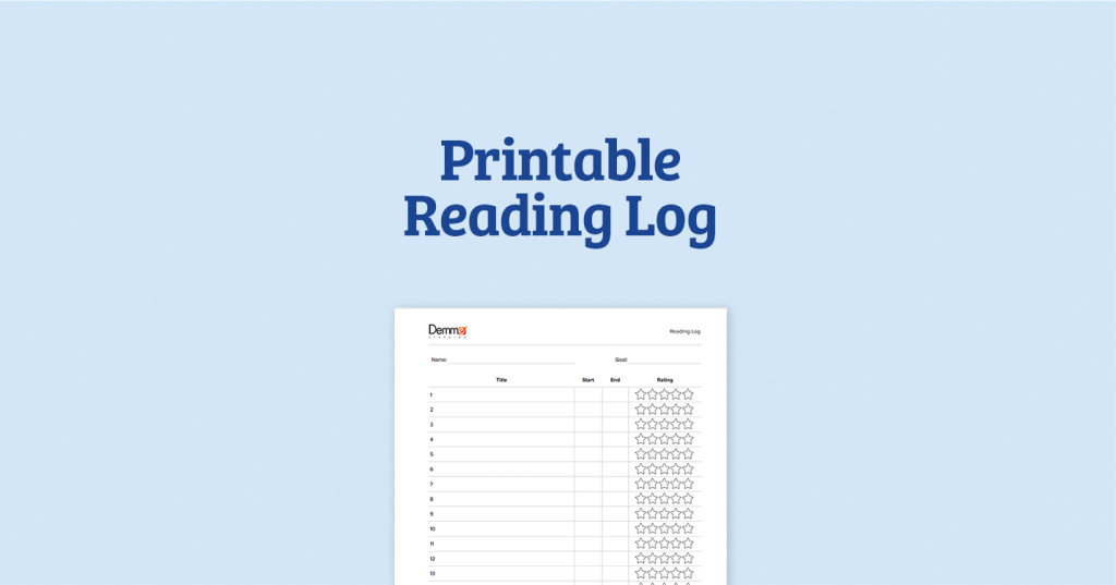 Printable Reading Log
