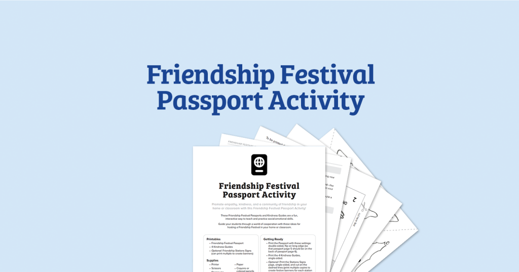 Friendship Festival Passport Activity