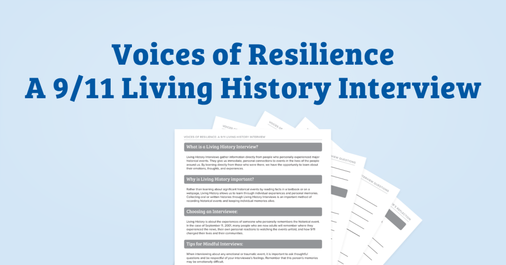 Voices of Resilience: A 9/11 Living History Interview