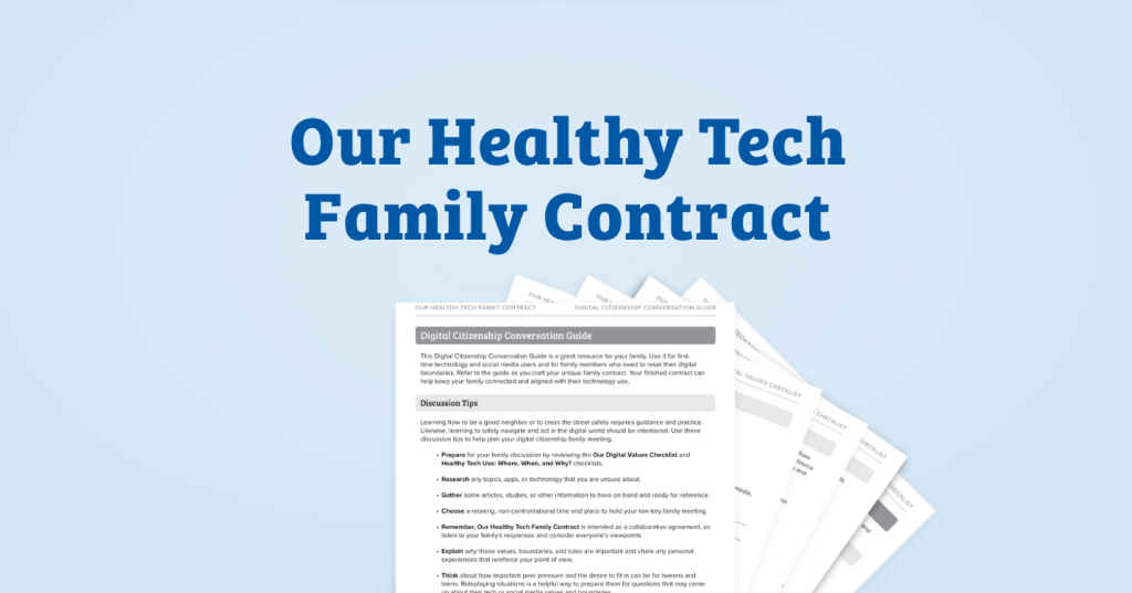 Our Healthy Tech Family Contract