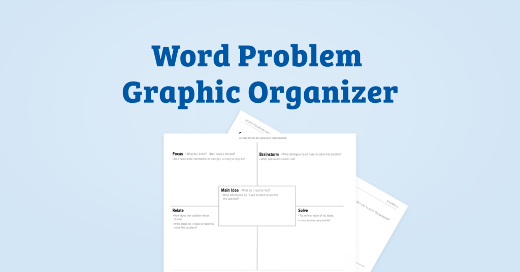 Word Problem Graphic Organizer