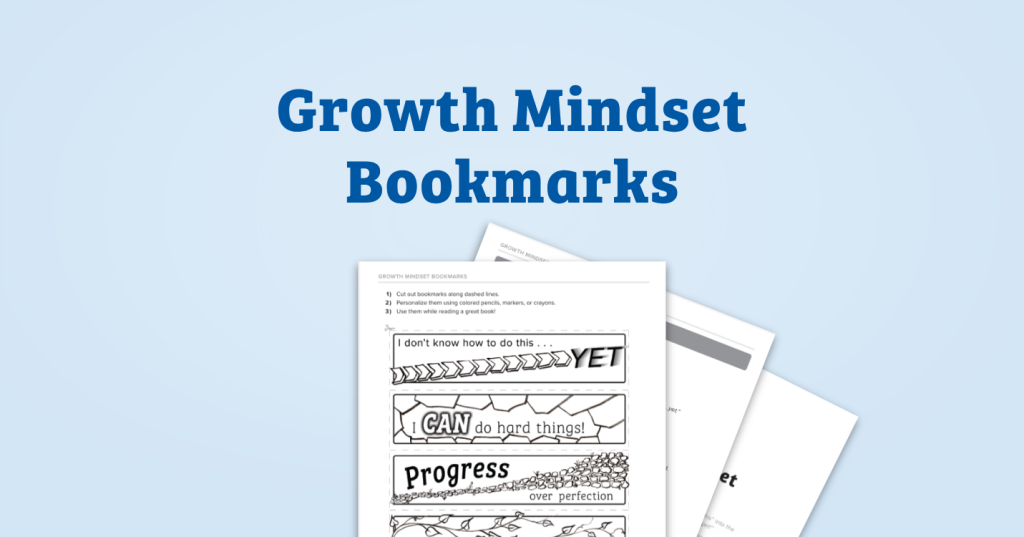 Growth Mindset Bookmarks