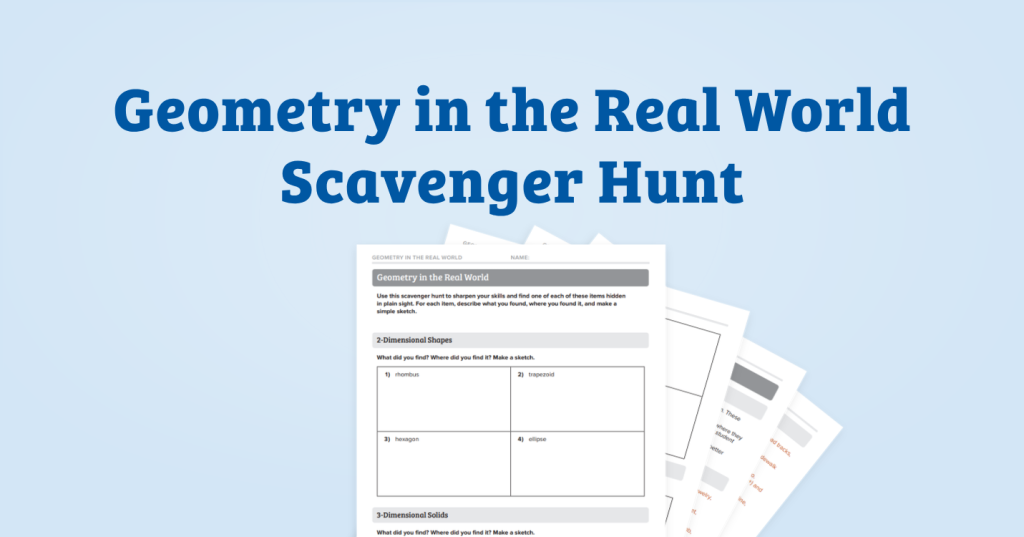 Geometry Scavenger Hunt