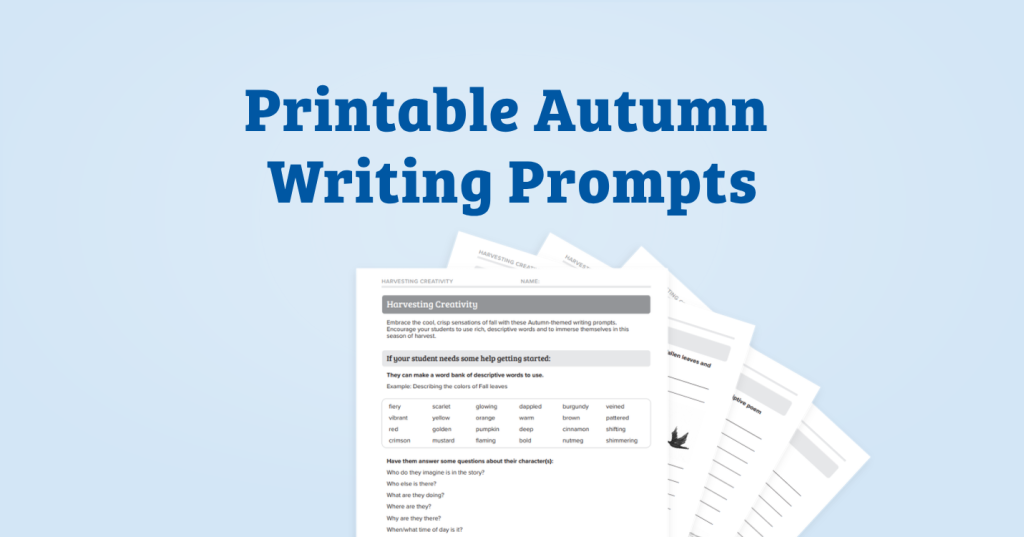 Printable Autumn Writing Prompts