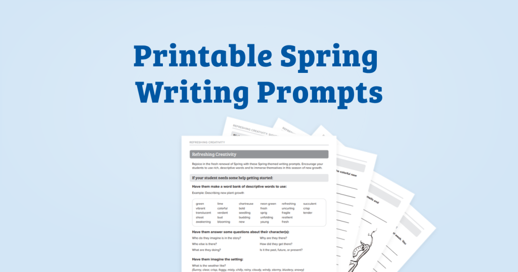 Printable Spring Writing Prompts