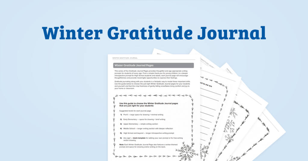 Winter Gratitude Journal